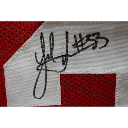 Jack Sawyer Signed Red College Style Custom Jersey