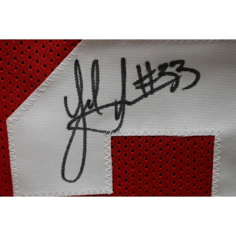Jack Sawyer Signed Red College Style Custom Jersey