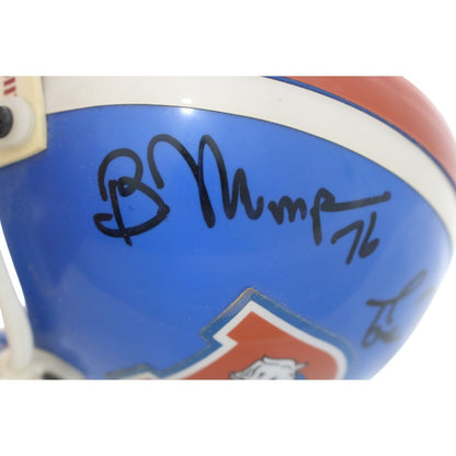 Gary Zimmerman, Tom Nalen & 1997 Broncos OL Multi-Signed Mini Helmet