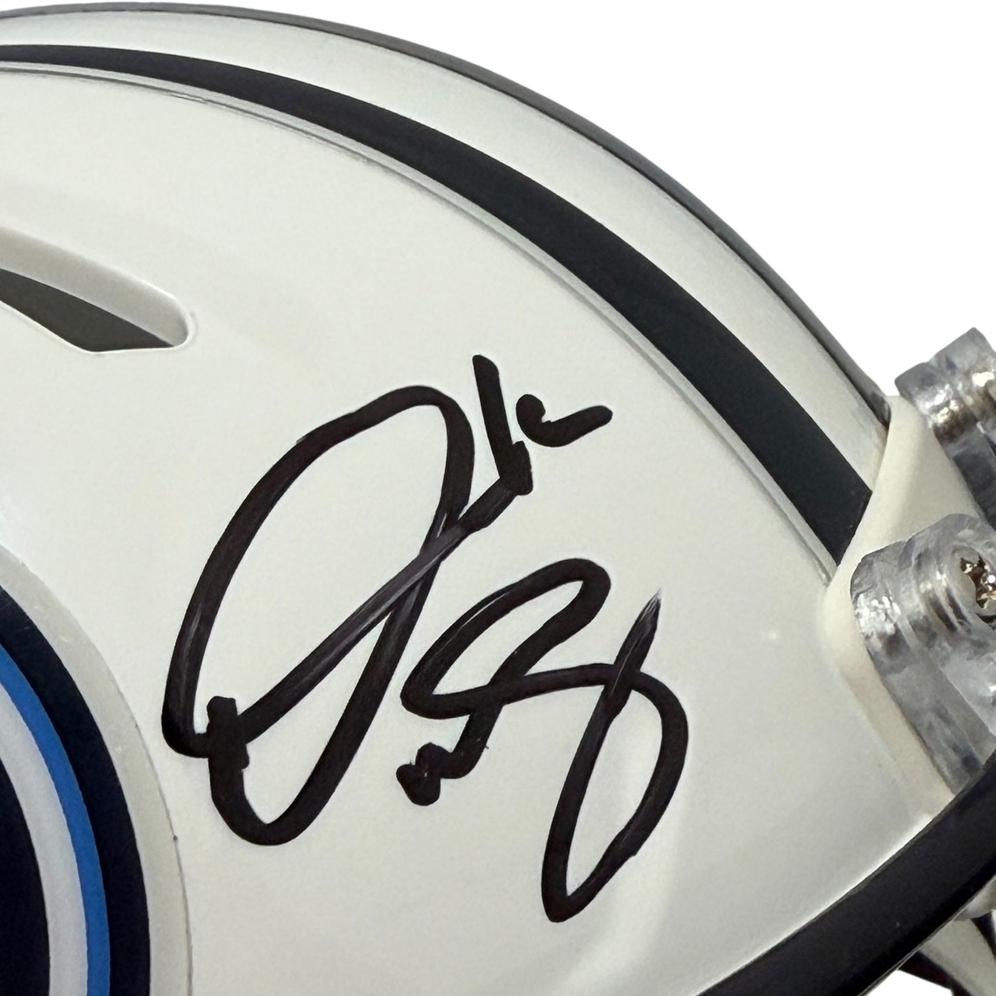 Derrick Mason Signed Tennessee Titans Speed Mini Helmet