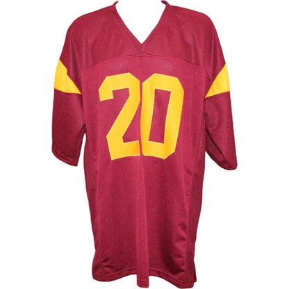 Mike Garrett Signed Maroon Jersey - '65 Heisman Inscription