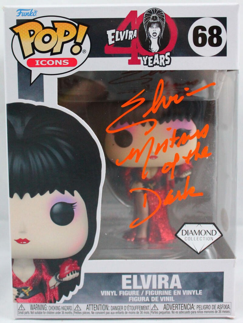 Cassandra Peterson Signed Elvira Funko Pop Figurine #68