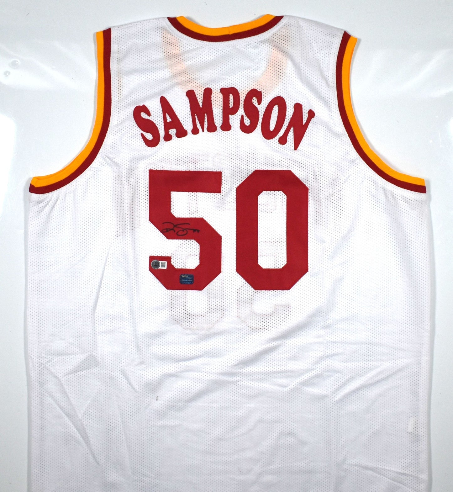 Ralph Sampson Signed White Custom Basketball Jersey