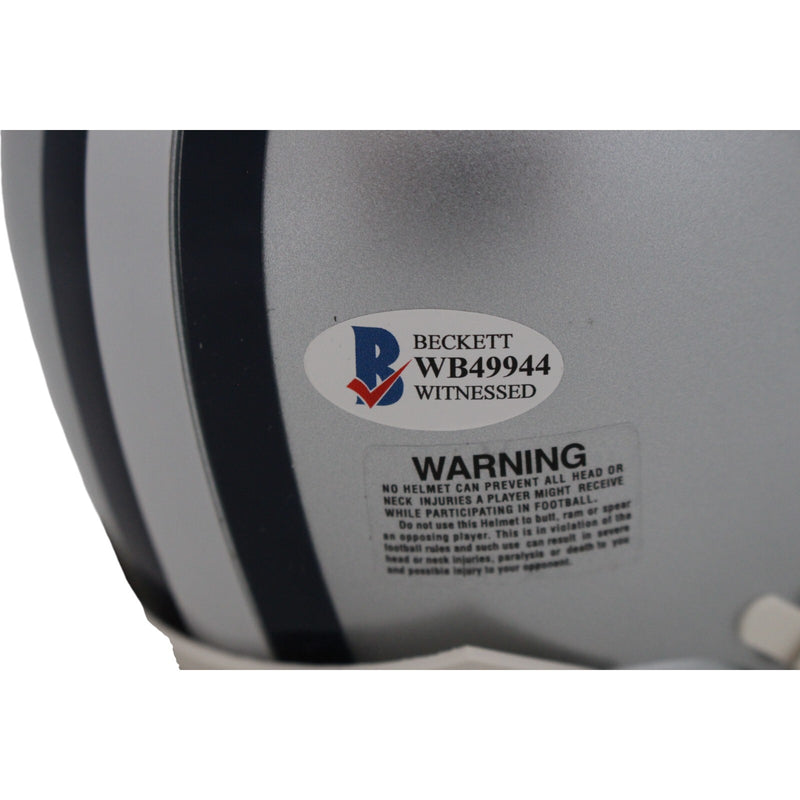 Roger Staubach Signed Dallas Cowboys VSR4 Mini Helmet (HOF)