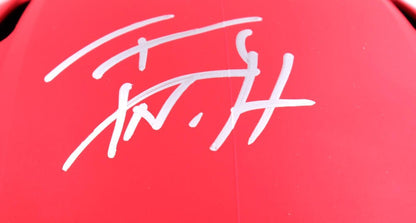 T.J. Watt Signed Wisconsin Badgers Full Size Amp Speed Helmet