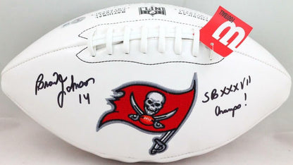 Brad Johnson Signed Tampa Bay Buccaneers Wilson Football - SB XXXVI Champs