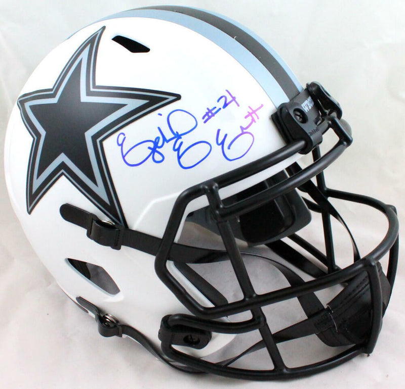 Ezekiel Elliott Signed Dallas Cowboys Full Size Lunar Speed Helmet