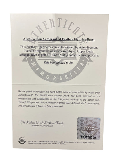 Allen Iverson Signed Philadelphia 76ers Enterbay 1/6 Scale Figurine #/30