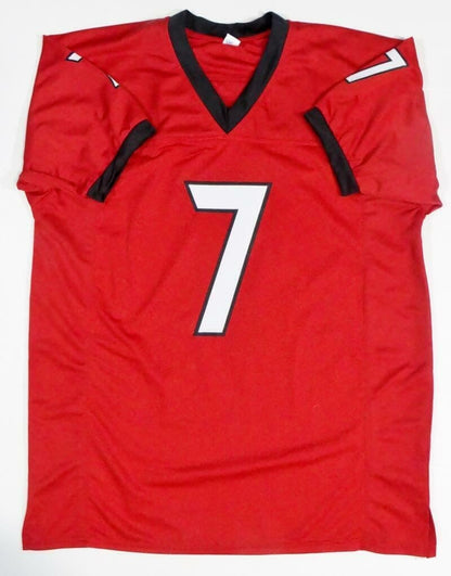 D'Andre Swift Autographed Red Custom College Style Jersey
