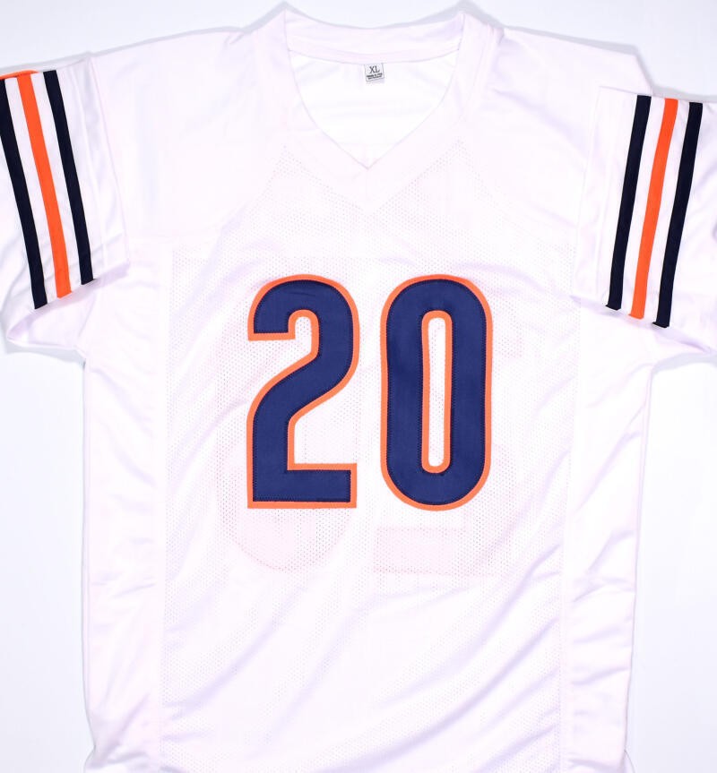 Thomas Jones Signed White Custom Football Jersey