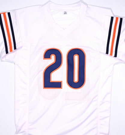 Thomas Jones Signed White Custom Football Jersey