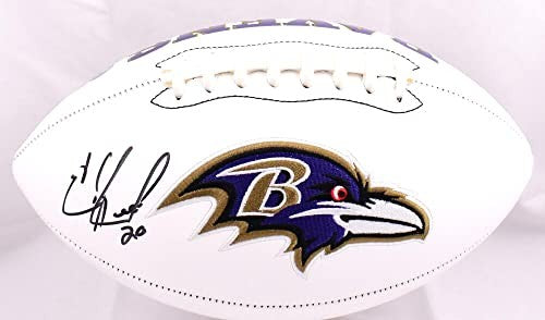 Ed Reed Autographed Baltimore Ravens Logo Football