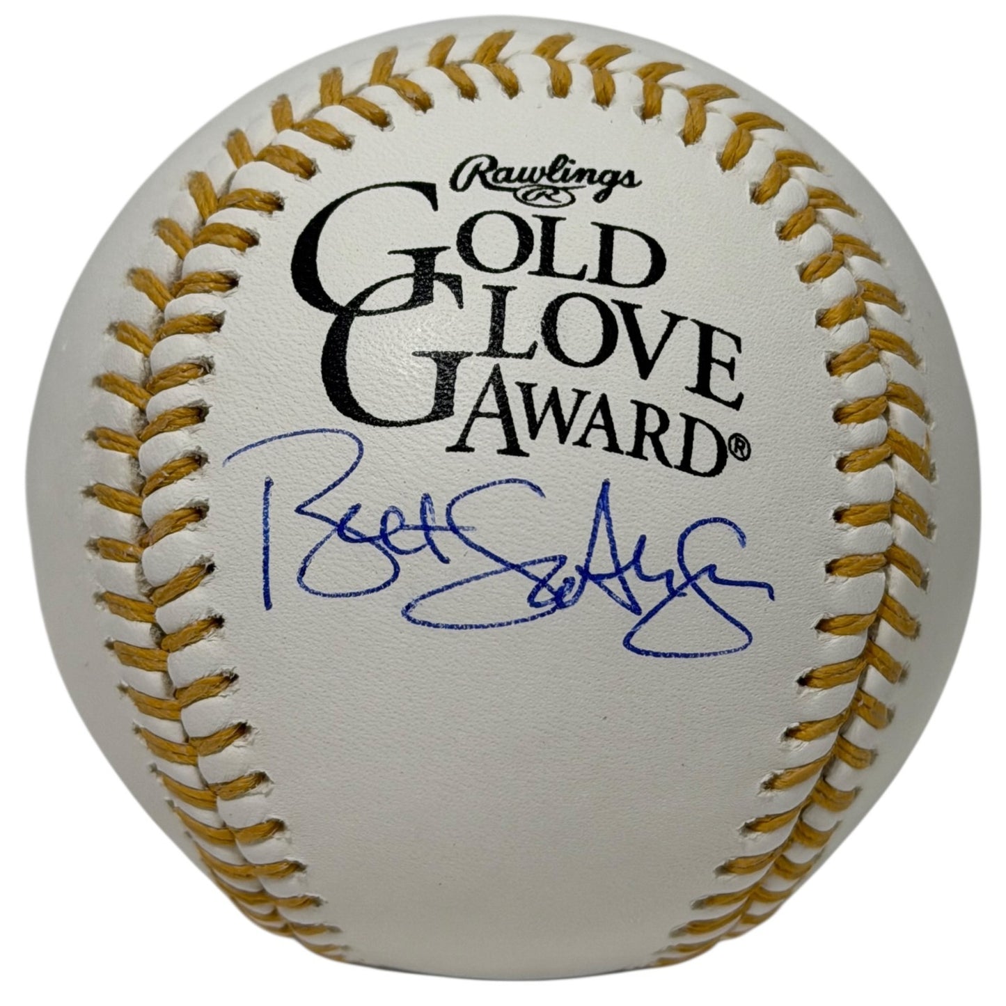 Bret Saberhagen Signed Gold Glove Baseball (JSA Witnessed)