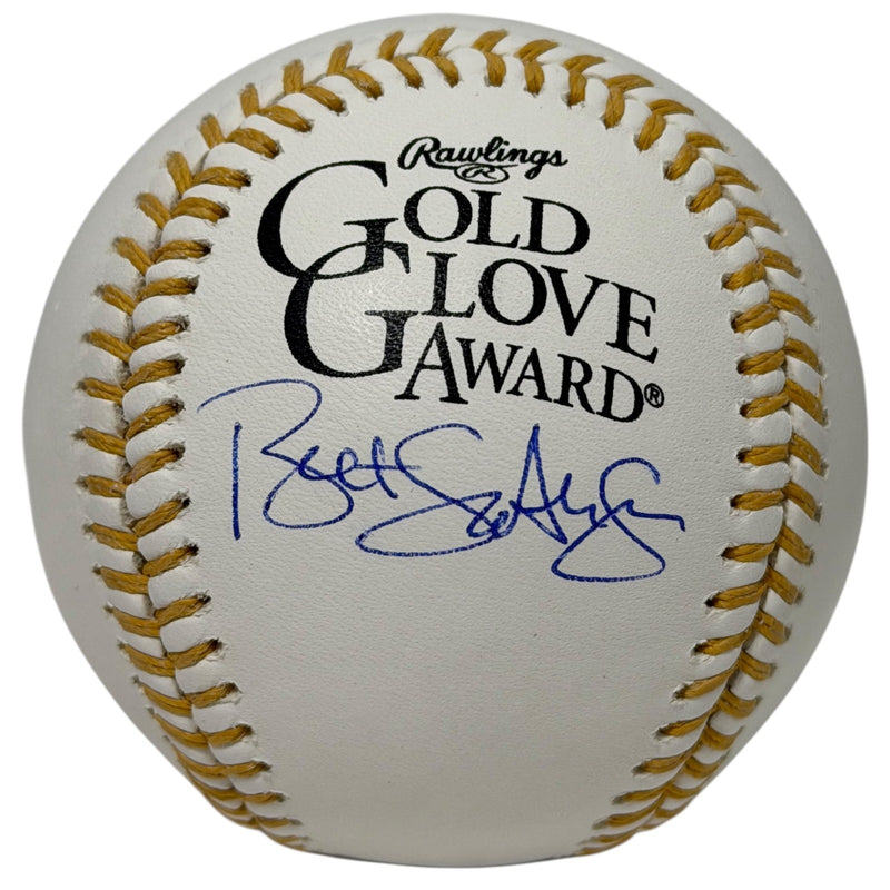 Bret Saberhagen Signed Gold Glove Baseball (JSA Witnessed)