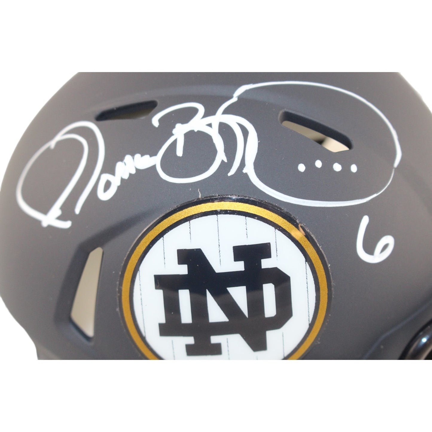 Jerome Bettis Autographed Notre Dame Fighting Irish Yankees Mini Helmet