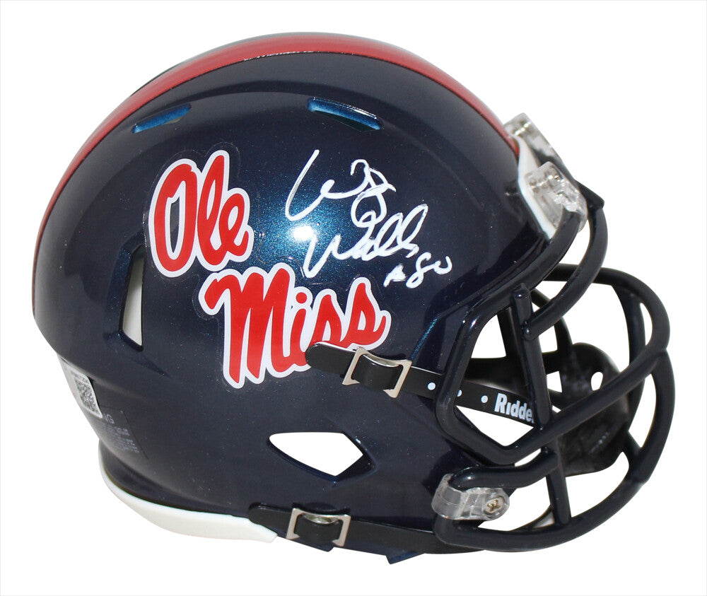 Wesley Walls Signed Ole Miss Rebels Speed Mini Helmet (Beckett BAS)