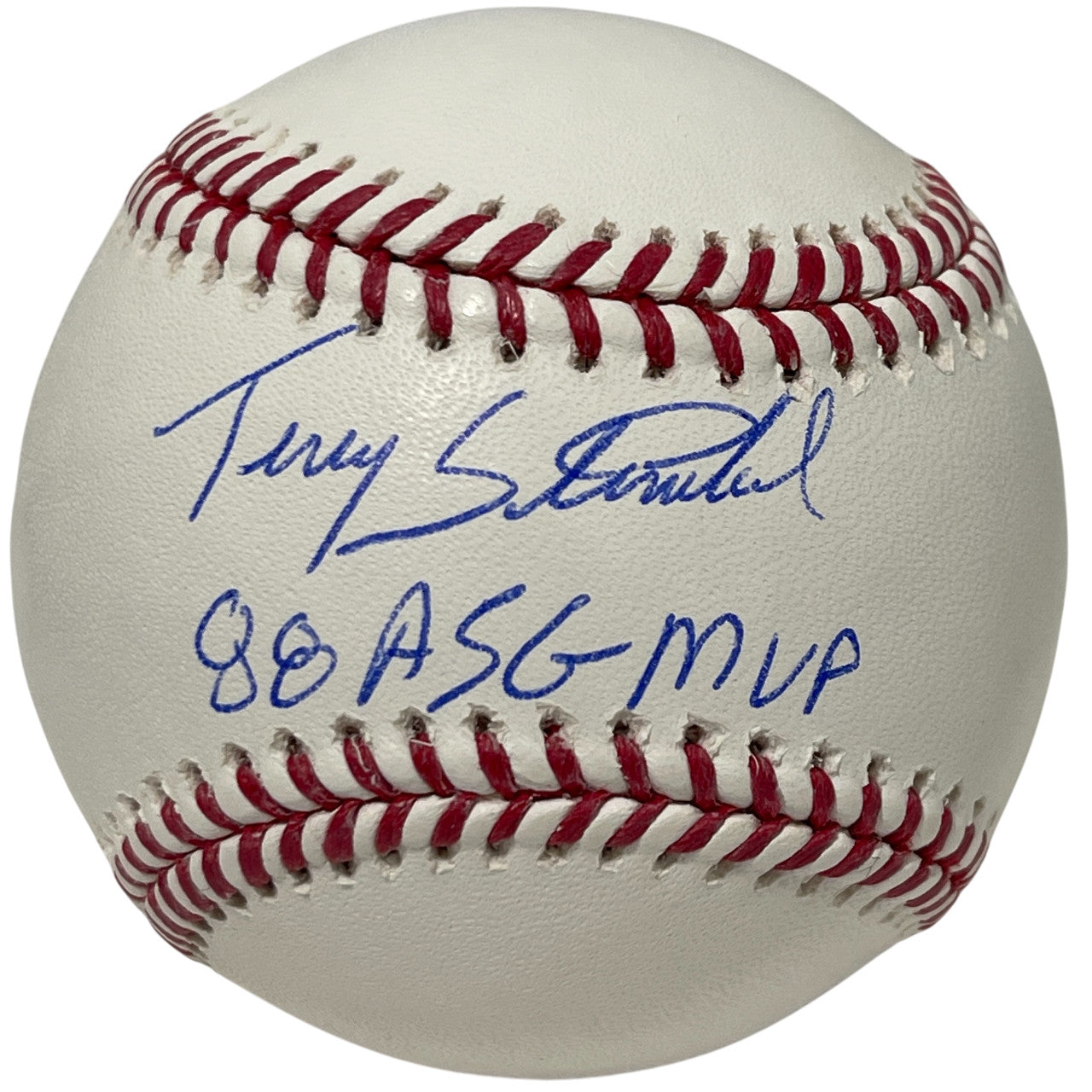 Terry Steinbach Signed ROMLB Baseball "88 ASG MVP" Inscription BAS