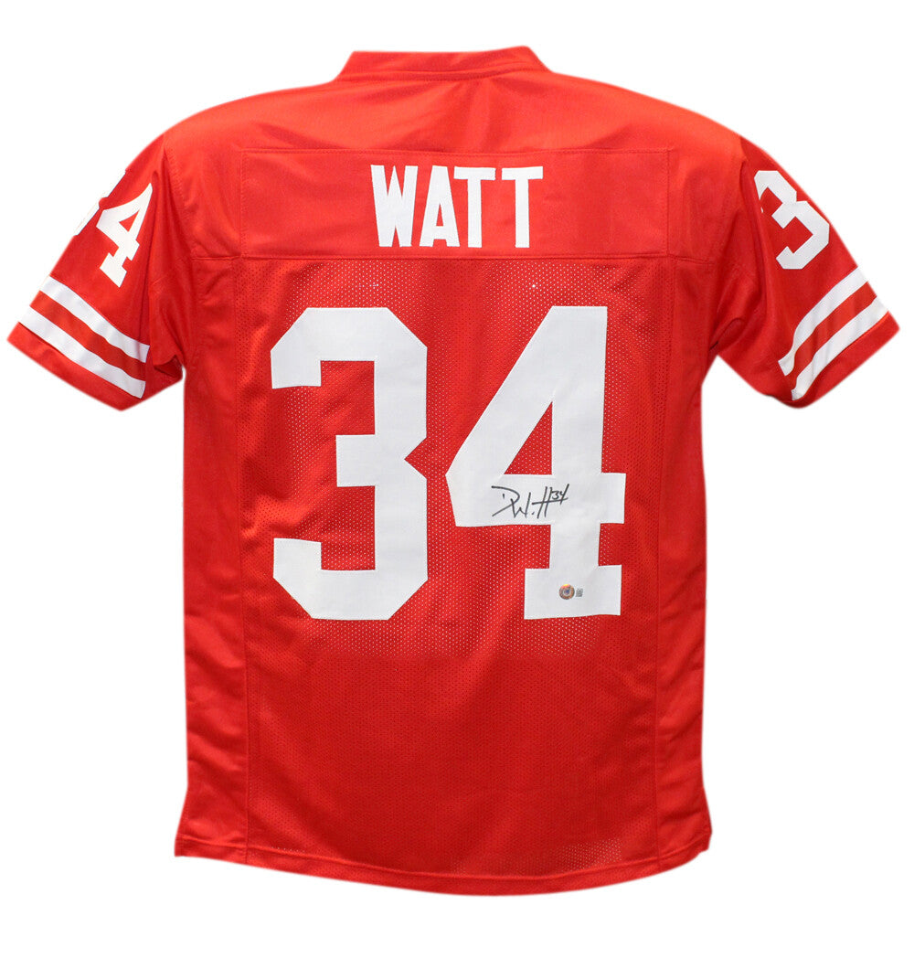 Derek Watt Signed Wisconsin Badgers Custom Football Jersey