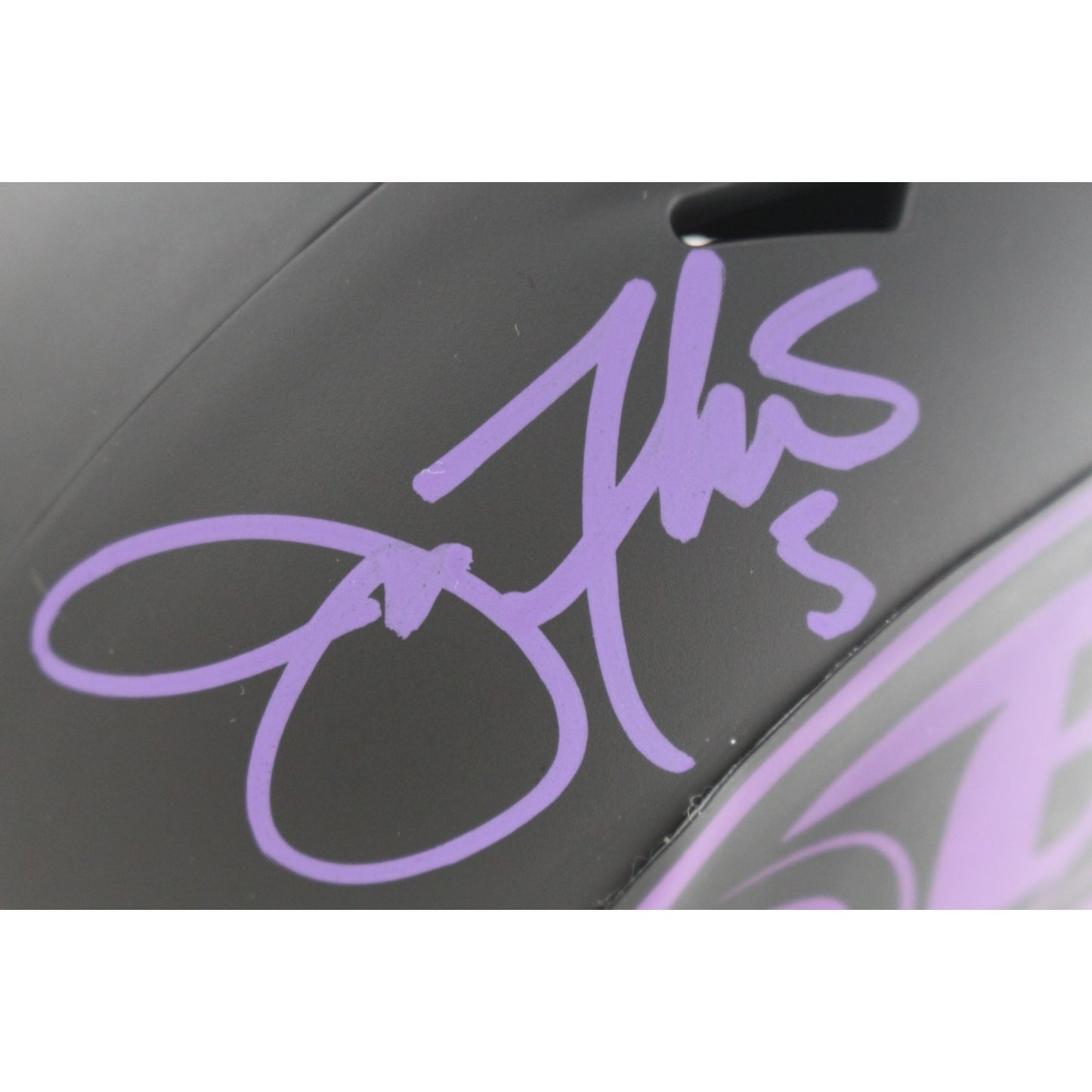 Joe Flacco Signed Baltimore Ravens Eclipse Mini Helmet