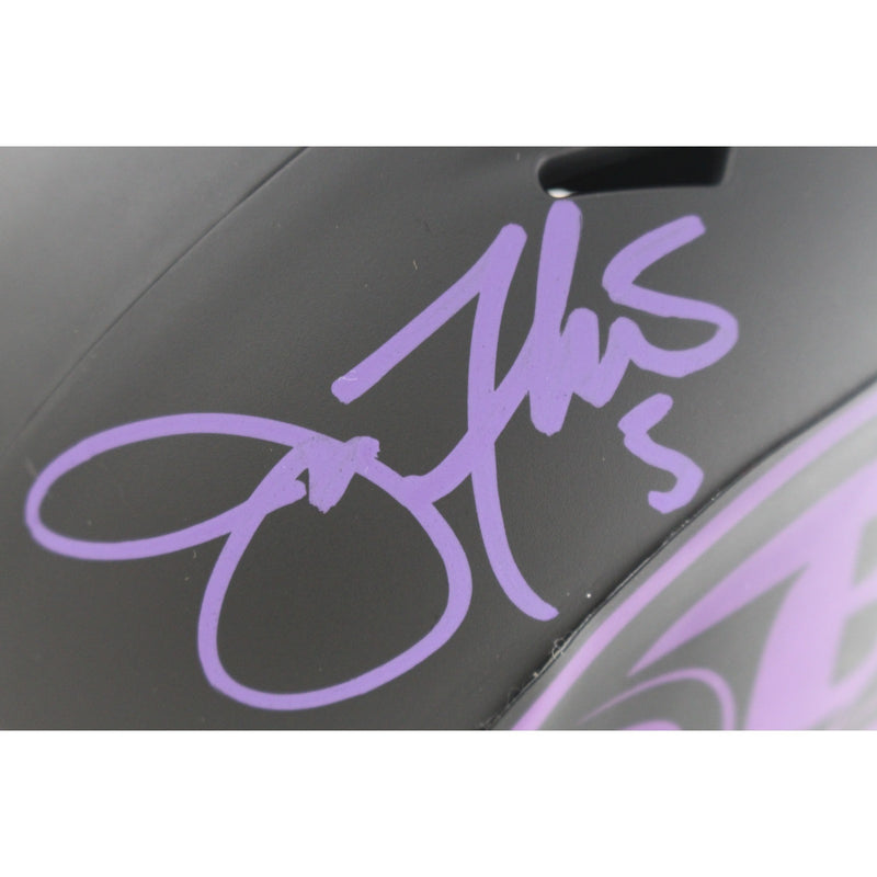 Joe Flacco Signed Baltimore Ravens Eclipse Mini Helmet