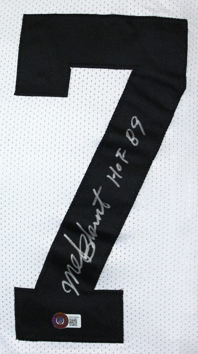 Mel Blount Signed White Custom Jersey