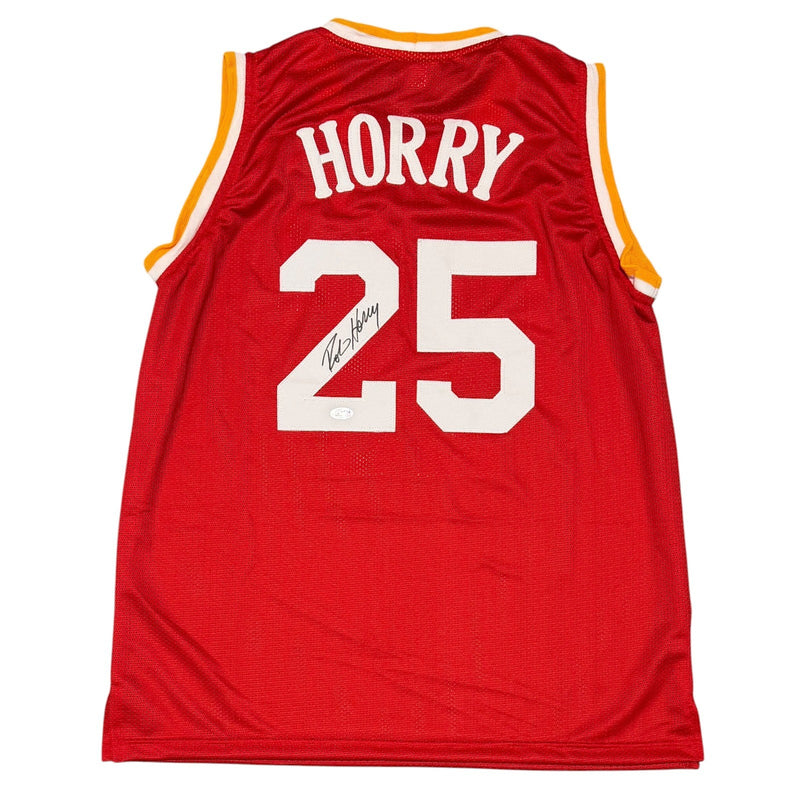 Robert Horry Signed Houston Rockets Custom Jersey (JSA)
