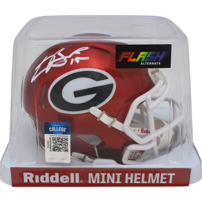 Carson Beck Autographed Georgia Bulldogs Riddell Flash Speed Mini Helmet