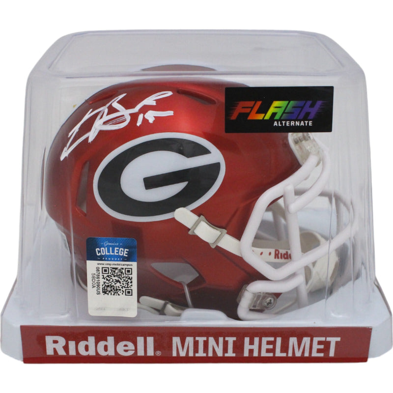 Carson Beck Autographed Georgia Bulldogs Riddell Flash Speed Mini Helmet