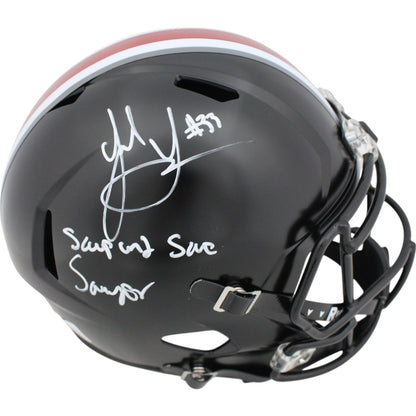 Jack Sawyer Signed Ohio State Buckeyes Full Size Replica Helmet
