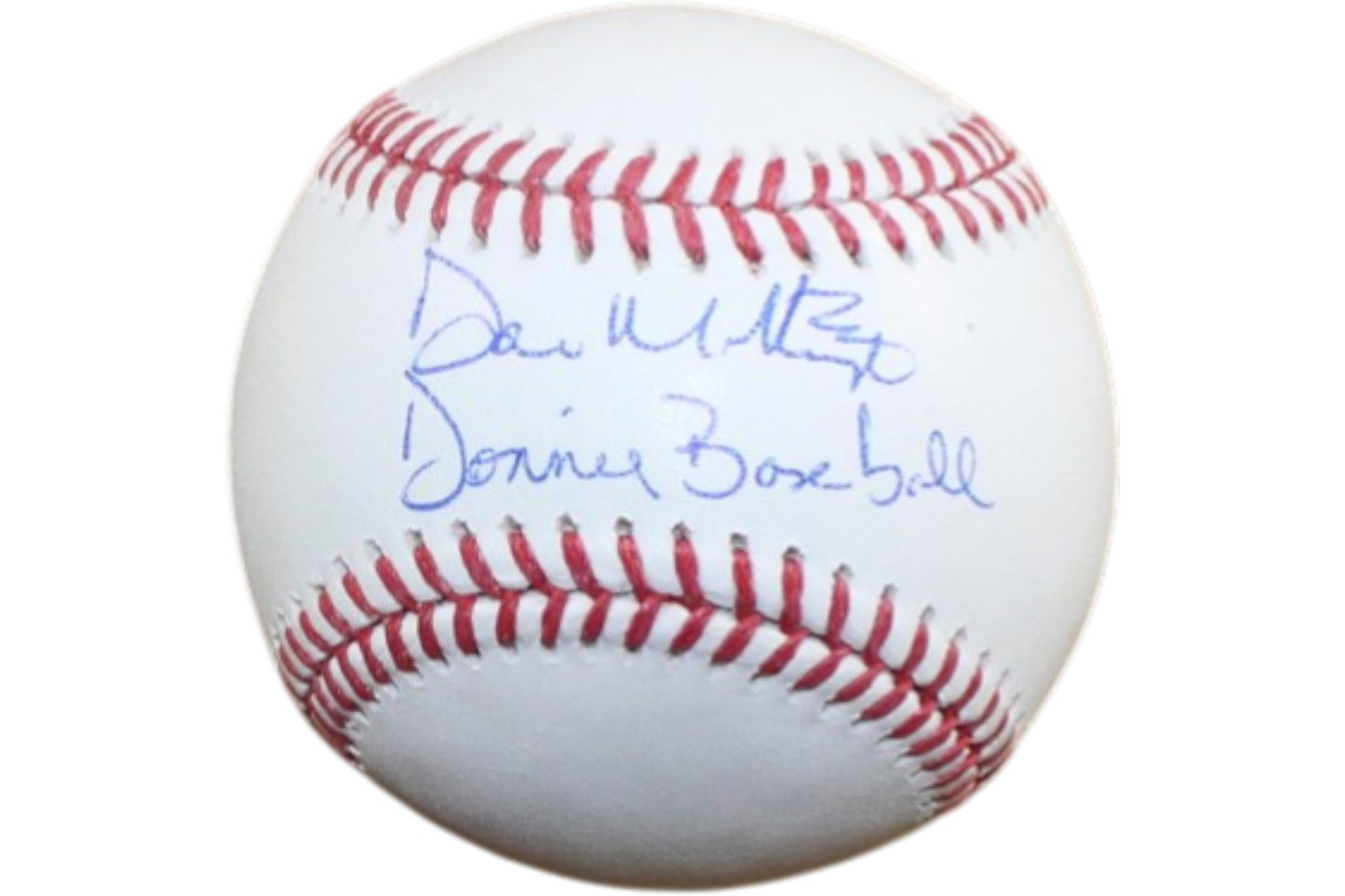 Don Mattingly Signed New York Yankees Baseball "Donnie Baseball" Inscription
