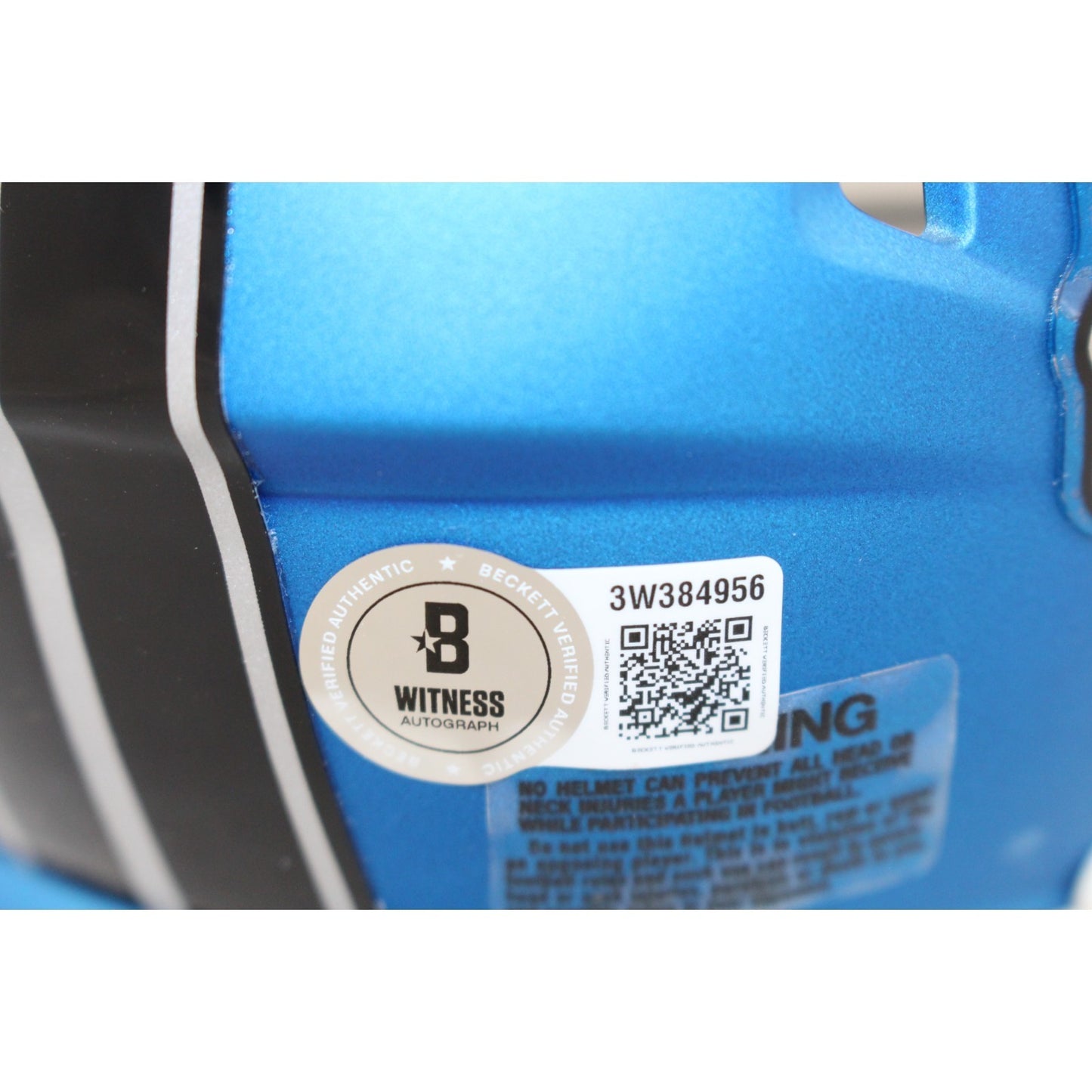Calvin Johnson Autographed Detroit Lions 2024 Alternate Mini Helmet