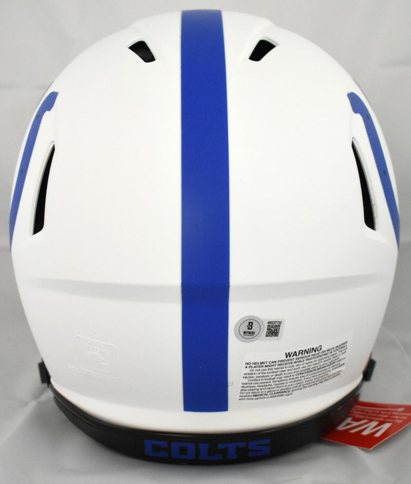 Edgerrin James Signed Indianapolis Colts Lunar Speed Authentic Helmet