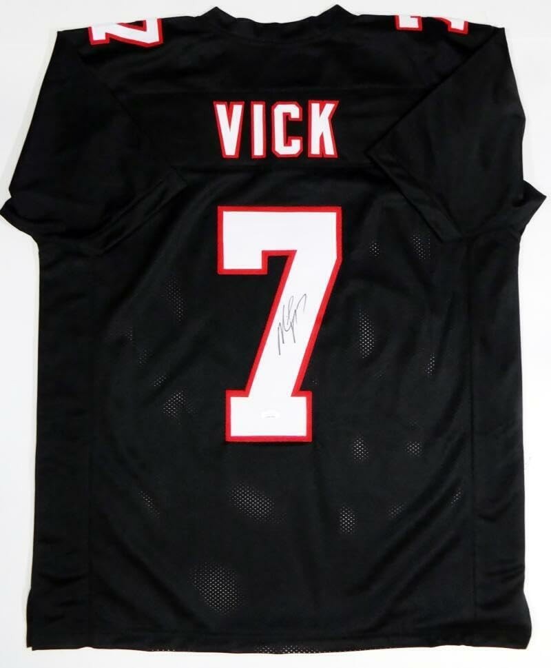 Michael Vick Autographed Black Custom Jersey