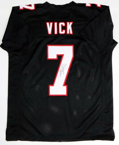Michael Vick Autographed Black Custom Jersey