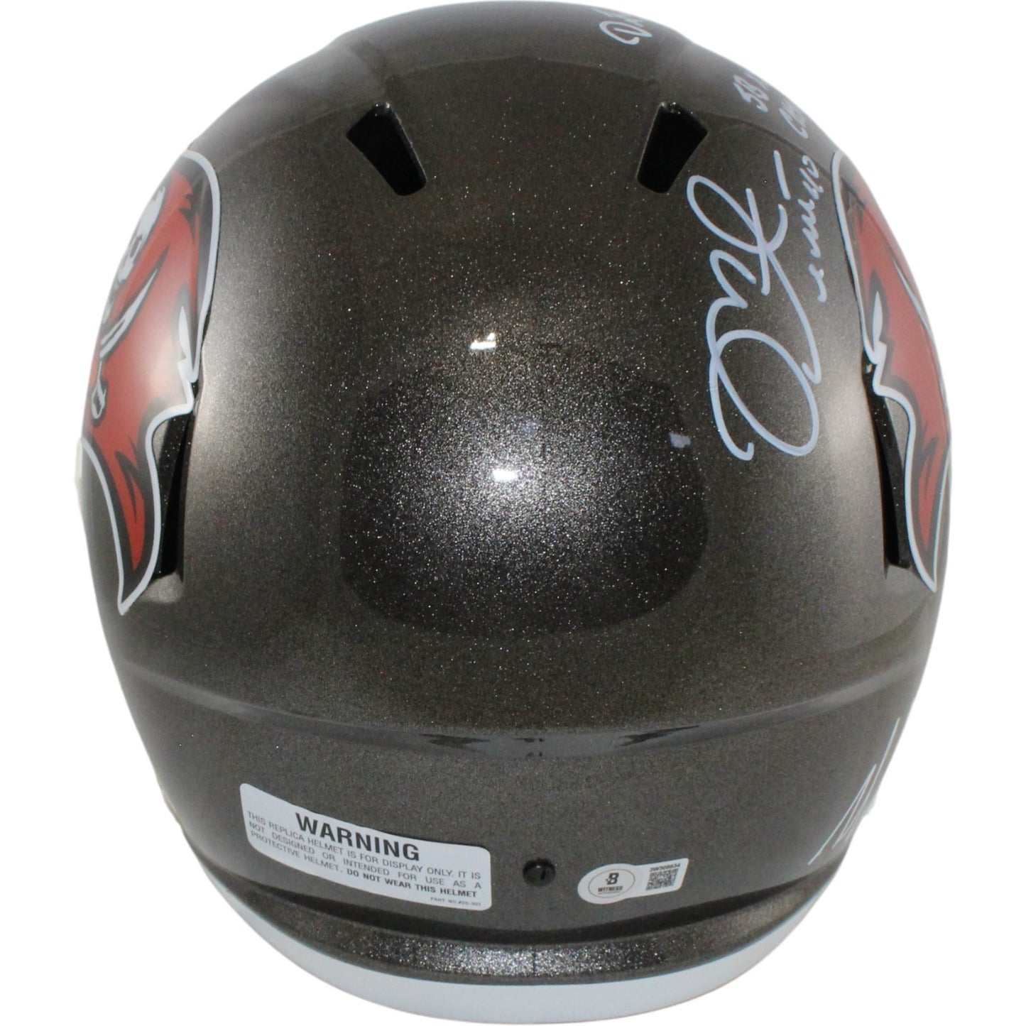 Mike Alstott & Warren Sapp Multi-Signed Buccaneers Full Size Helmet