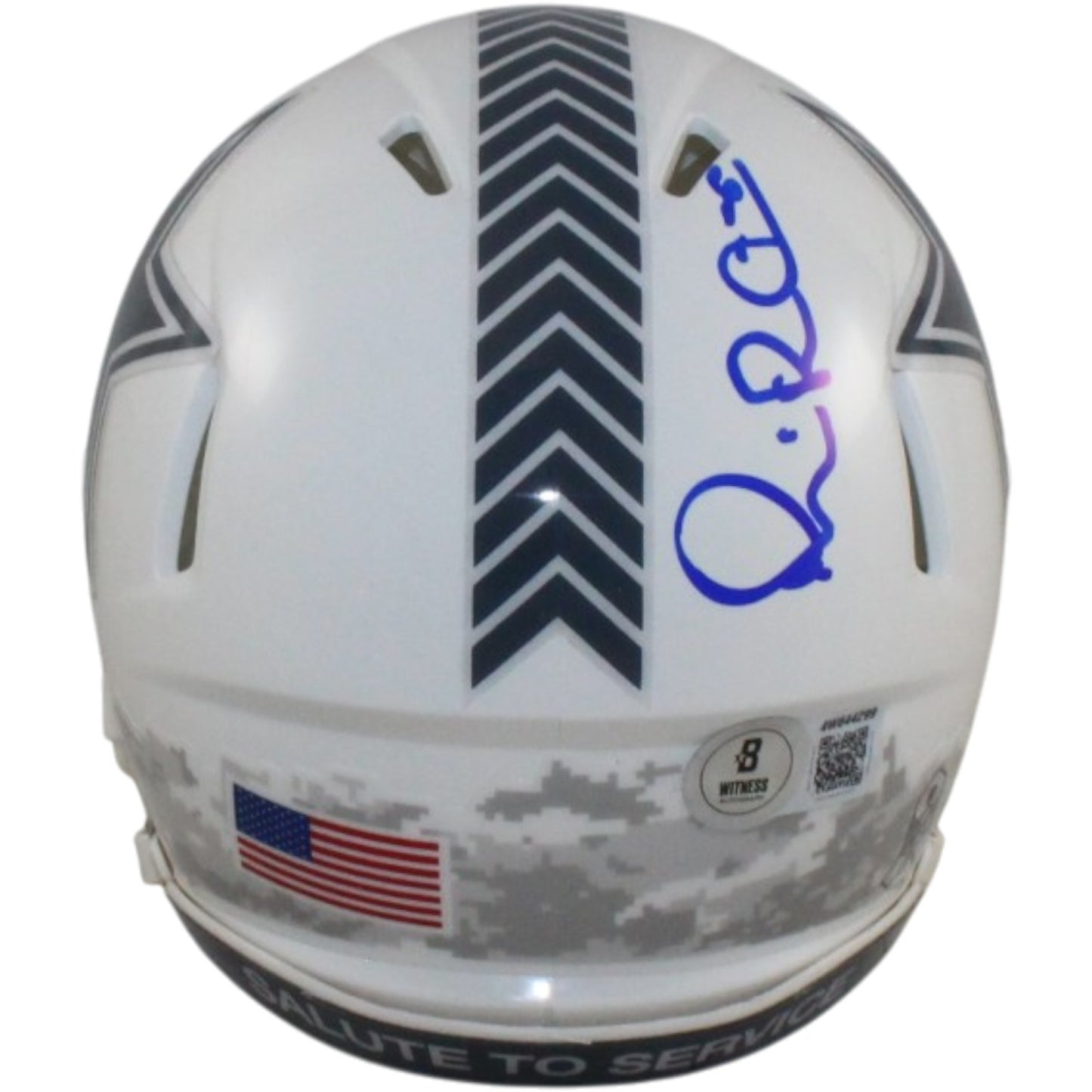 Michael Irvin Signed Dallas Cowboys 2024 Salute to Service Mini Helmet