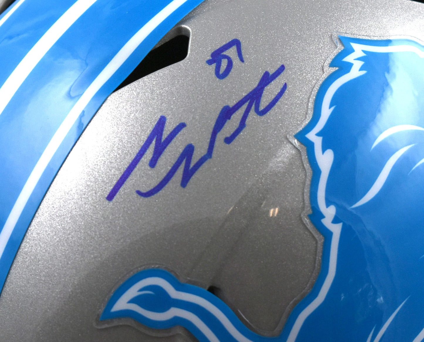 Sam LaPorta Signed Detroit Lions Full Size Speed Replica Helmet