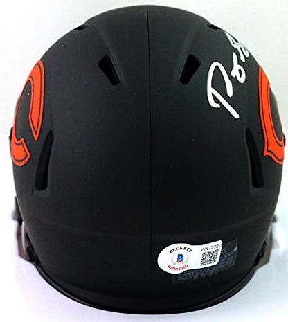 Roquan Smith Signed Chicago Bears Eclipse Speed Mini Helmet
