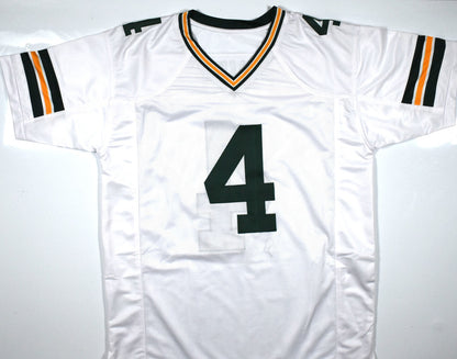 Brett Favre Autographed White Custom Football Jersey