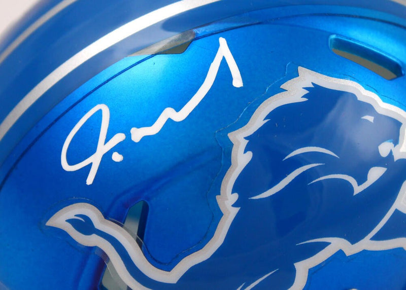 Jameson Williams Signed Detroit Lions Flash Speed Mini Helmet