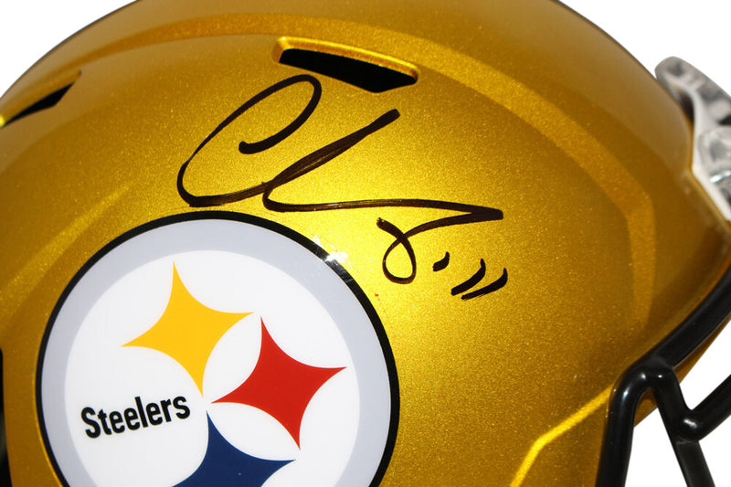 Chase Claypool Signed Pittsburgh Steelers Full Size Flash Speed Helmet