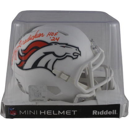 Randy Gradishar Denver Broncos Signed 2024 Alternate Mini Helmet HOF