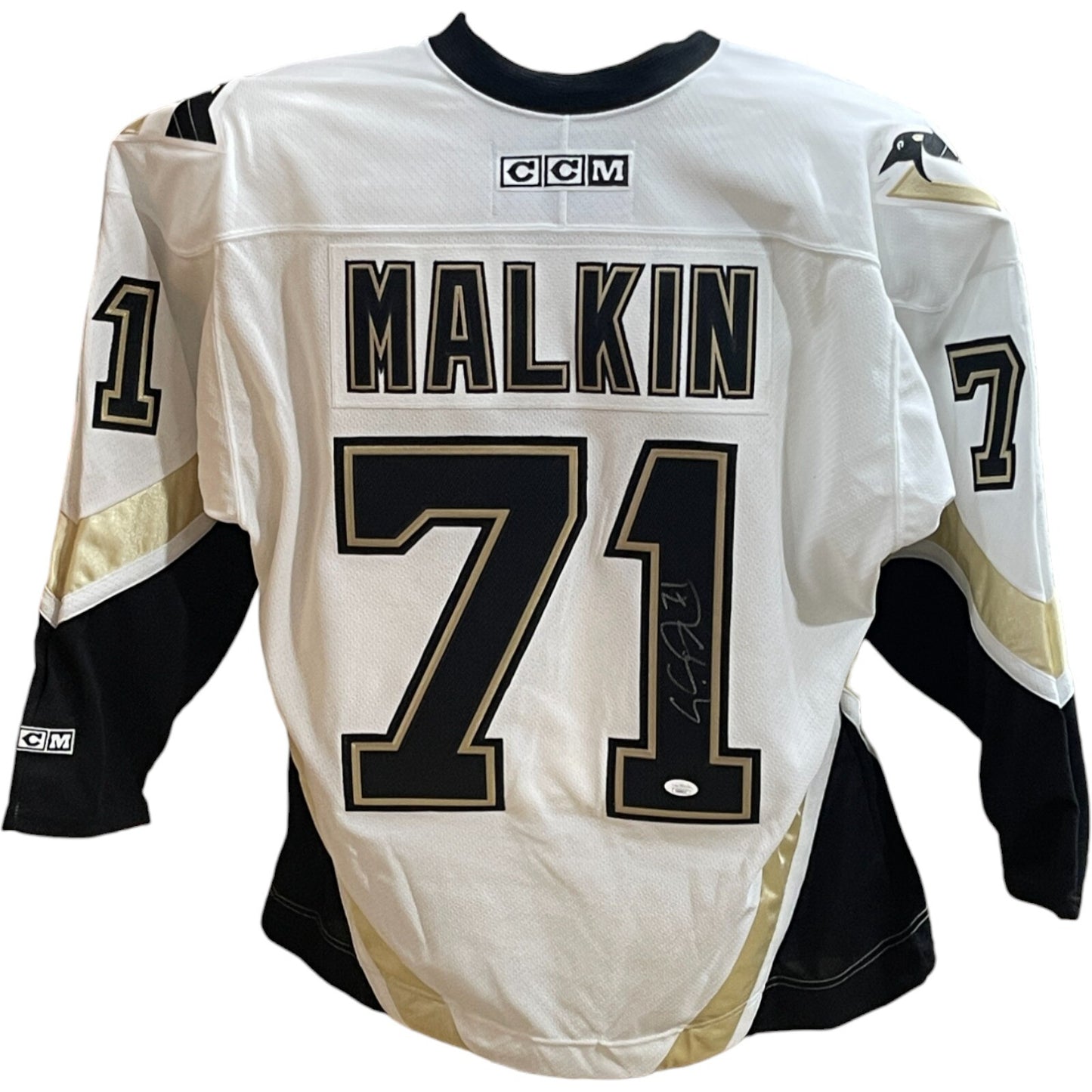 Evgeni Malkin Signed Pittsburgh Penguins White CCM Jersey