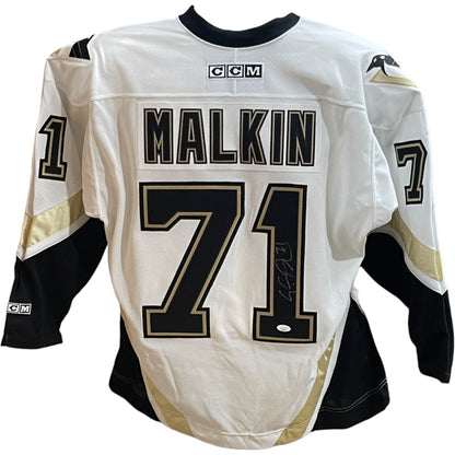 Evgeni Malkin Signed Pittsburgh Penguins White CCM Jersey
