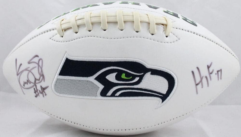 Kenny Easley Signed Seattle Seahawks Logo Football HOF 17