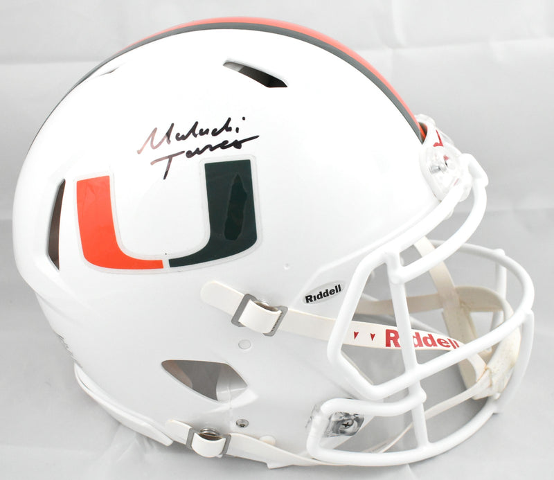 Malachi Toney Autographed Miami Hurricanes Full Size Speed Authentic Helmet