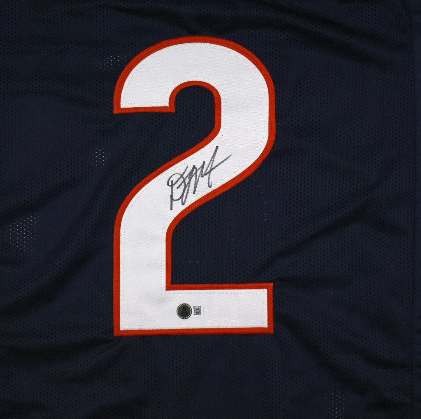 D.J. Moore Autographed Blue Custom Football Jersey