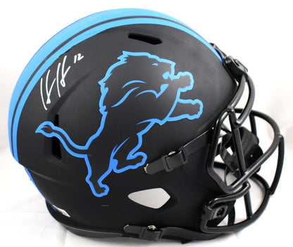 Hendon Hooker Signed Detroit Lions Full Size Eclipse Speed Helmet