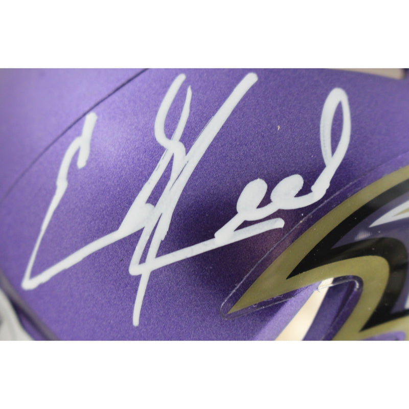 Ed Reed Baltimore Ravens Autographed Flash Mini Helmet