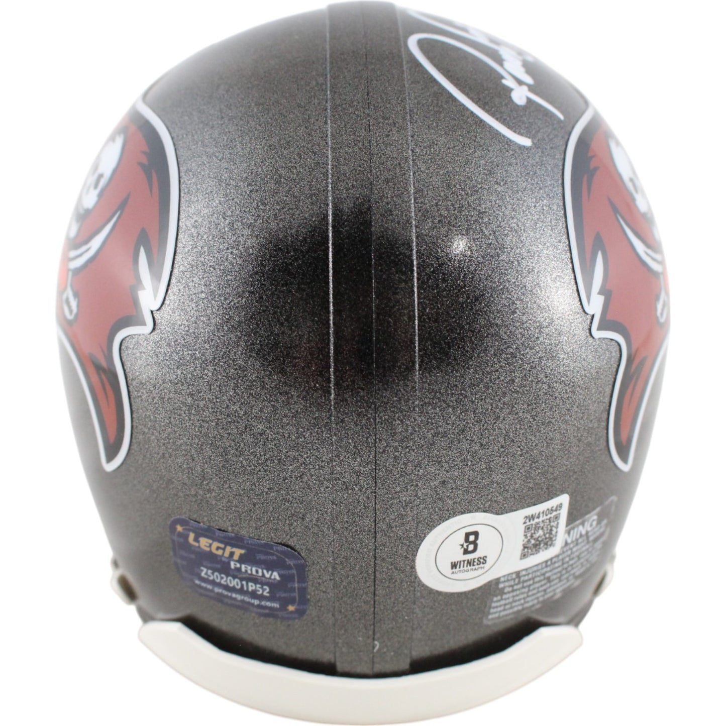 Ronde Barber Signed Tampa Bay Buccaneers VSR4 Throwback Mini Helmet HOF